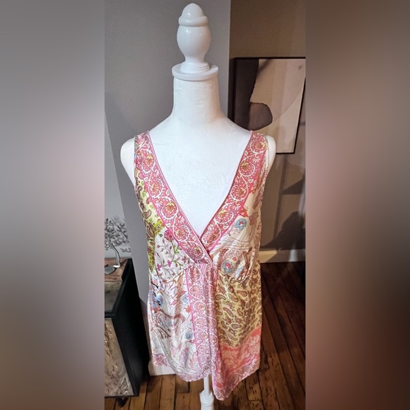 Yasb Tops - Yasb Sleeveless 100% Silk Dress / Tunic Top